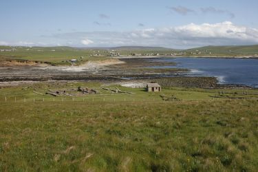 Brough of Birsay mit der Siedlung