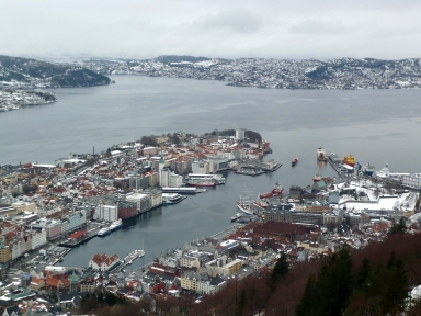 Aussicht von Fløyen